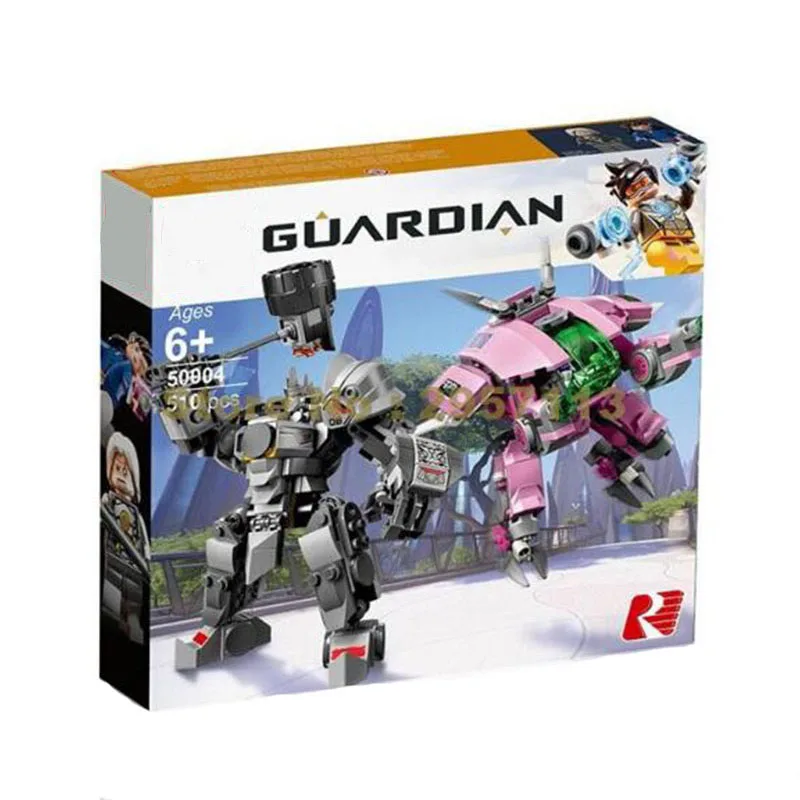 

Presell 510pcs Compatible with Legoing Overwatching 75973 D.Va & Reinhardt Model Building Blocks Bricks Toys For Kids Gifts