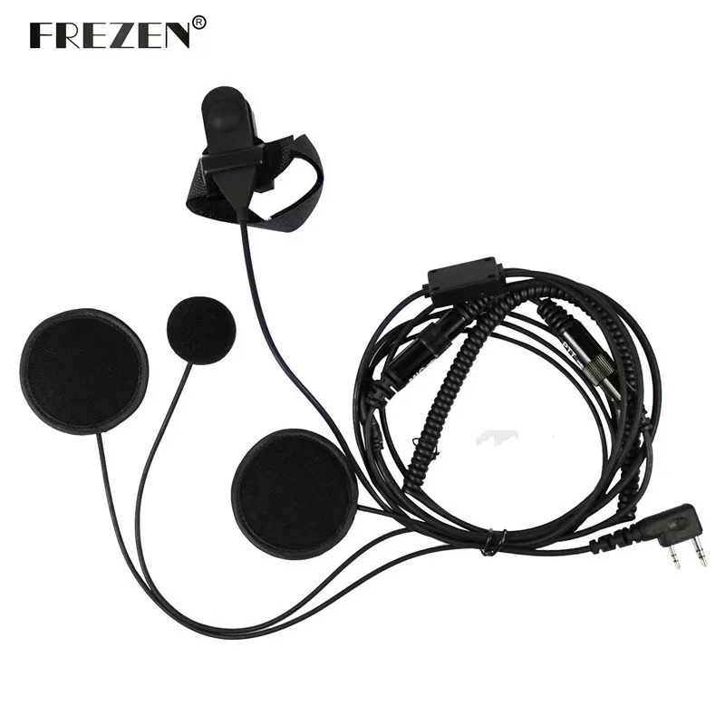 Мотоциклетная гарнитура для шлема на все лицо ptt микрофон Kenwood радио baofeng cb UV 5R Plus