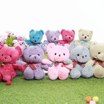 

Doub K kawaii colorful Teddy Bear Plush soft Stuffed Toy Dolls bear animals plush doll toys for kids children birthday gifts