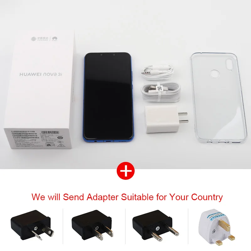 Глобальная прошивка huawei P Smart Plus Nova 3i 4G смартфон 6 3 &quotKirin 710 Восьмиядерный Android 8 1