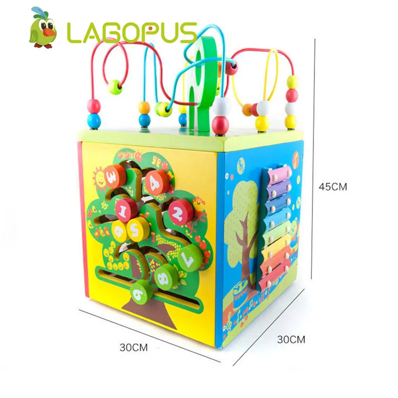 Treasure Box Wire Around The Beads Paired 3 Years Old Children Baby Children Early Education Puzzle Wooden Toys for Children