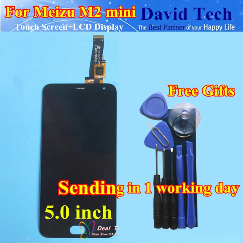 imágenes para De alta Calidad Para Meizu M2 mini Pantalla Táctil Digitalizador + Pantalla LCD Para Meizu M2 mini 5.0 "teléfono celular de Color Negro El Envío Libre imágenes para De alta Calidad Para Meizu M2 mini Pantalla Táctil Digitalizador + Pantalla LCD Para Meizu M2 mini 5.0 "teléfono celular de Color Negro El Envío Libre