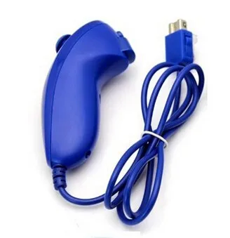 6 цветов бренд Nunchuk Nunchuck игровой контроллер для Nintendo Wii - Цвет: dark blue