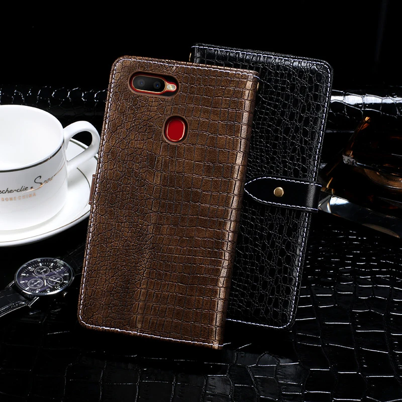 

iTien Business Style Protection Durable Rubber Leather Cover Phone Case For OPPO A5s TPU Silicone Pouch Shell Wallet Etui Skin
