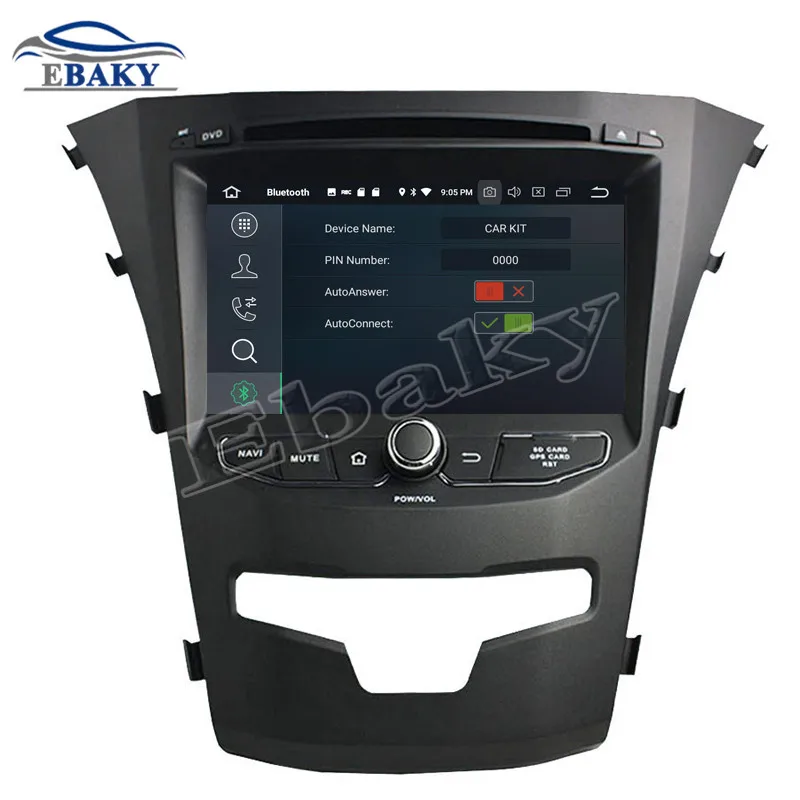 Clearance NaviTopia 7inch 4GB RAM 64GB ROM Octa Core Android 9.0 Car DVD Player For SsangYong Korando 2014/GPS/WIFI 19