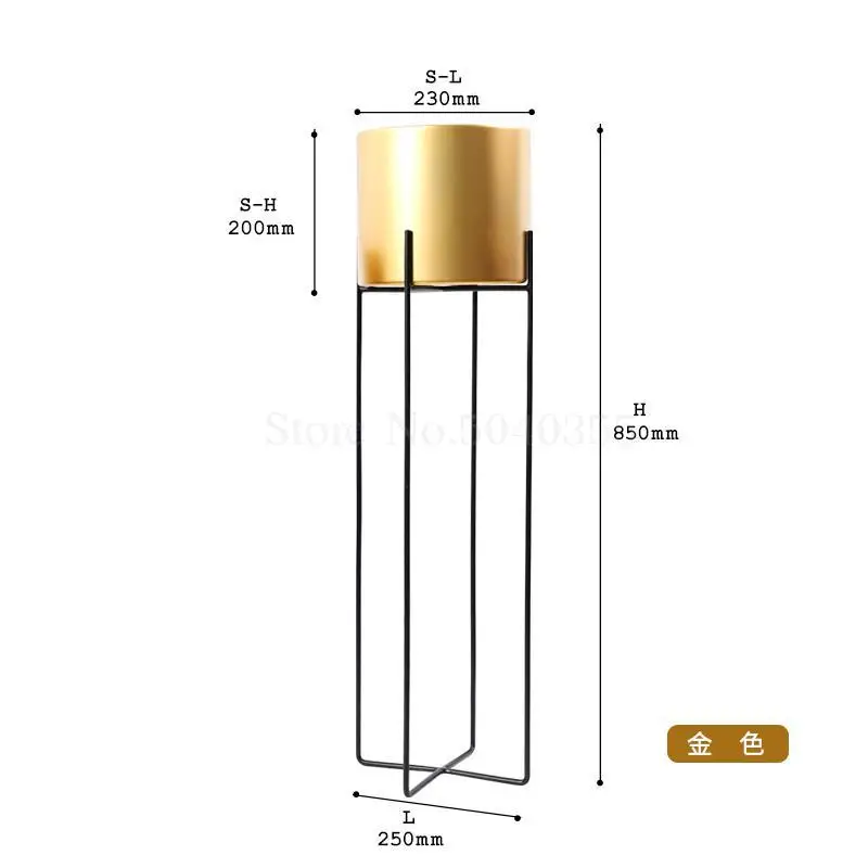Nordic кованого железа в виде цветочных арок современный минималистский цветочный горшок в помещении гостиной пола стоящий, подвесной Орхидея полка для горшков - Цвет: VIP 2