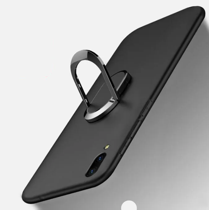 

For LG X power Case Finger Ring Holder Soft Matte Silicone Back Cover For LG X Power K220 DS K210 K 210 22 Case Skin Housing