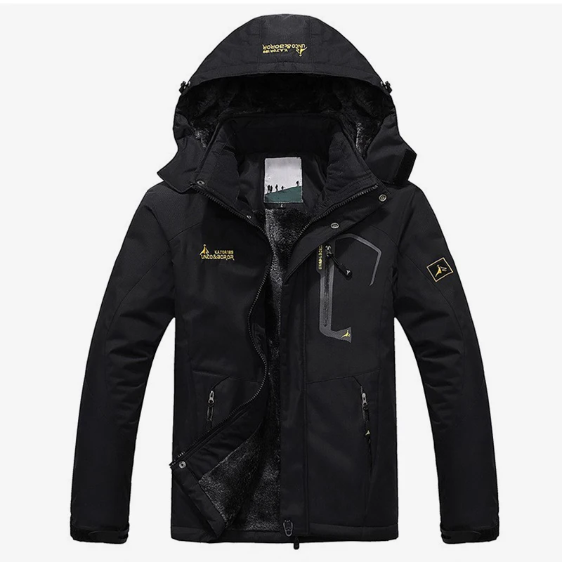 

Men's Winter Velvet Parka Jacket Plus Size 6XL Hooded Windbreaker Men 2019 Warm Thick Parkas Padded Coat Unisex Fashion Outwear