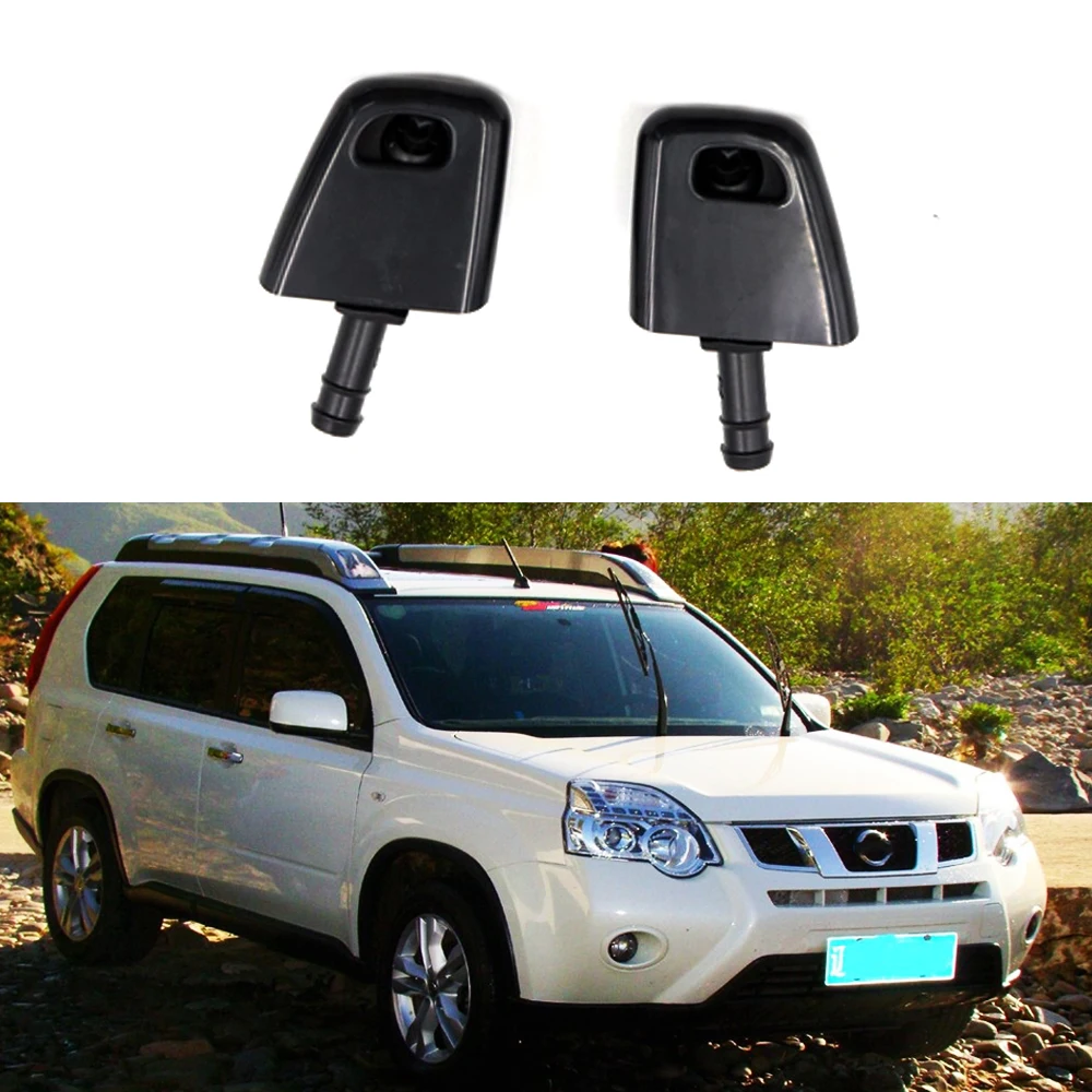 

JEAZEA 28641-1DA0A 28642-1DL0A 2Pcs Car Headlight Lamp Washer Spray Nozzle Jet For Nissan X-Trail T31 2007 2008 2009 2010-2013