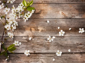 

HUAYI Wood Floor With Flower Backdrop Art Fabric Photography Prop Studio Newborn Background D-9766