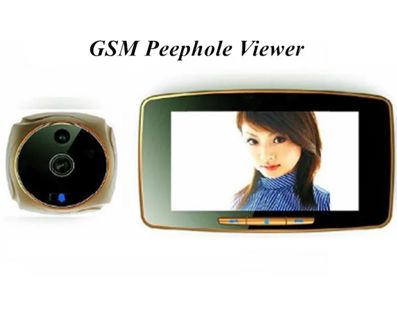 5 Inch GSM Video Door Phone Wireless Intercom Motion Detection Peephole Viewer