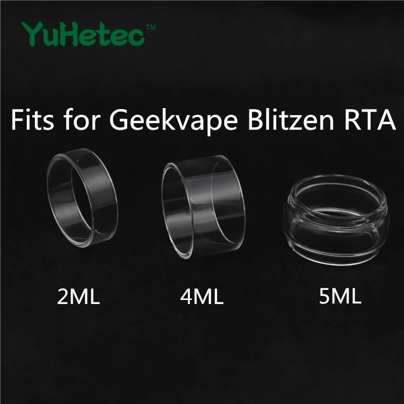 5PCS Replacement Glass Tube For Geekvape Blitzen RTA 2ML/4ML Straight Version And 5ml Fatboy Version Bubble Glass Tank 5PCS Replacement Glass Tube For Geekvape Blitzen RTA 2ML/4ML Straight Version And 5ml Fatboy Version Bubble Glass Tank