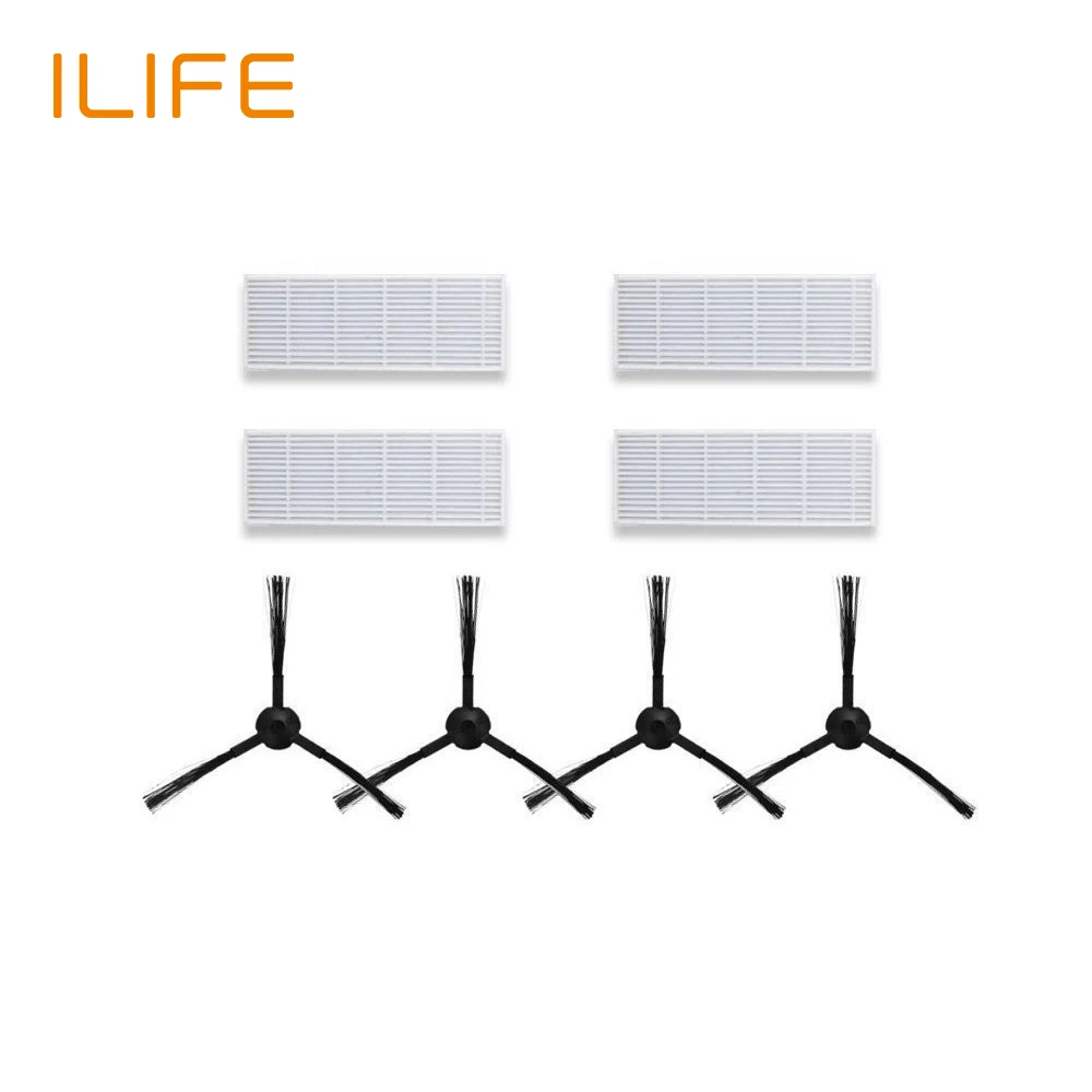 Replacement Kits For ILIFE A6 Robot Vacuum Side Brush Filtro Main Brush
