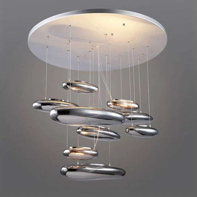 Lampe En Led Oxpuitkz Lustre Moderne Plafond Plafonniers Métal Mercure wmN80vn