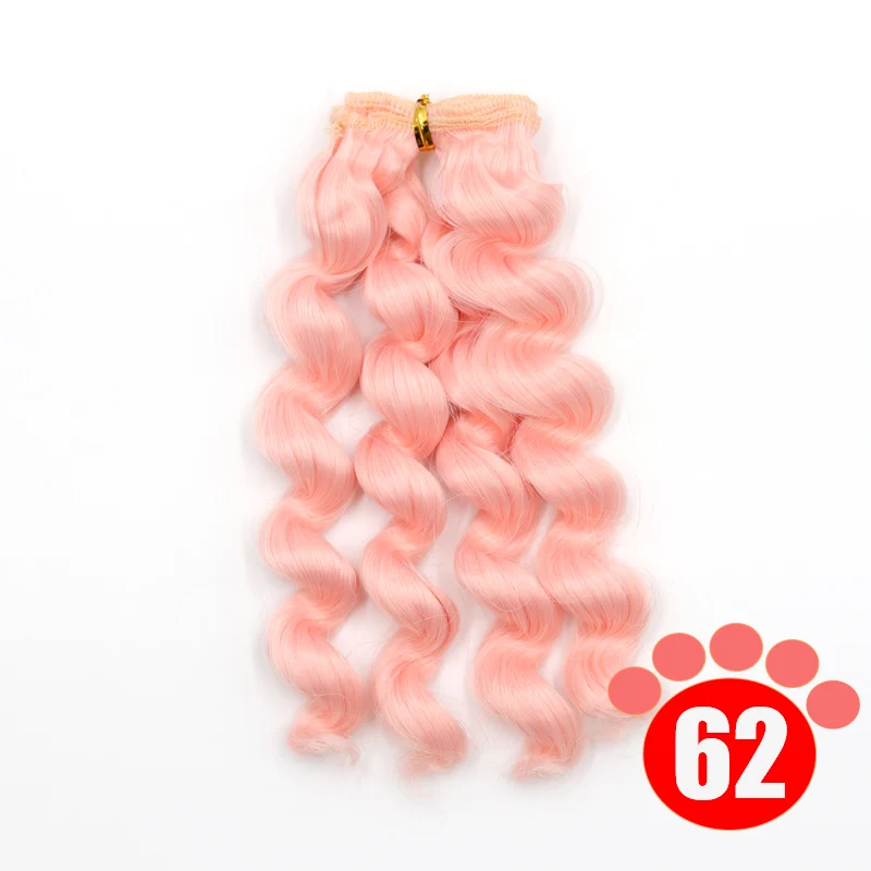 Msiredoll  bjd wig Accessories 1piece 15*100CM doll hair for 1/3 1/4 1/6 1/12  Curly doll hair bjd wig diy  Free shipping 9