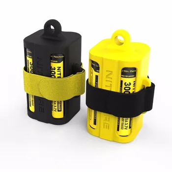 

Original High Quality Nitecore 18650 Battery case Nitecore NBM40 Silicon case holder Storage box Portable Battery Magazine