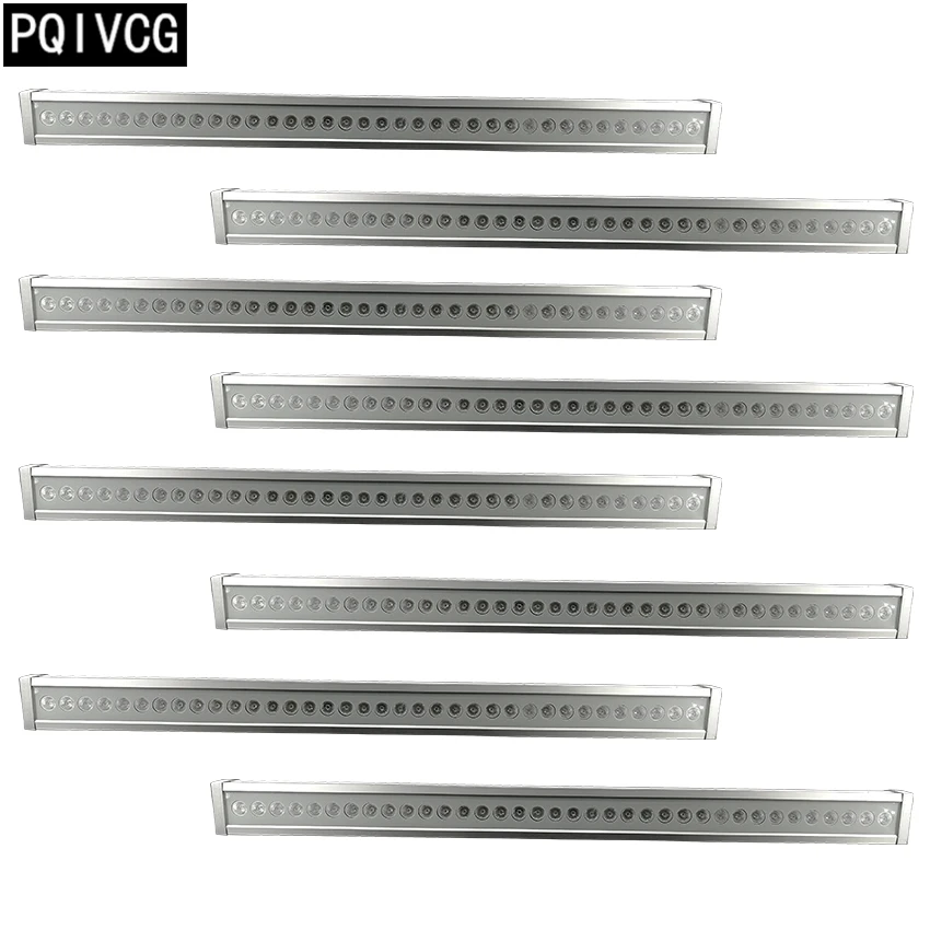 8 шт/Led наружная Водонепроницаемая настенная шайба 24x3w rgb 3in1 led dmx512 крашеная лампа |