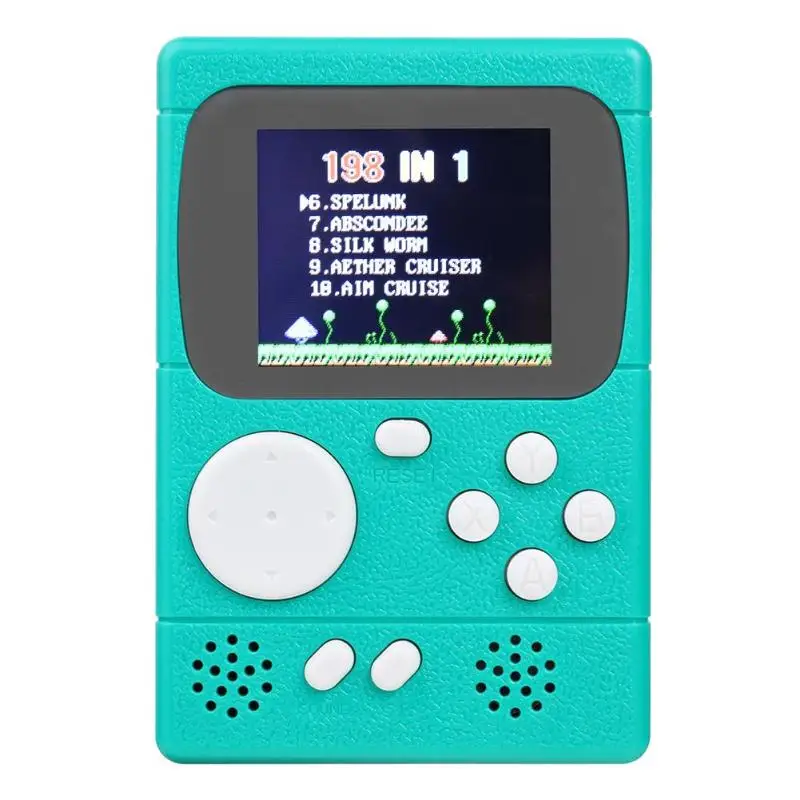 Портативная мини Карманная игровая консоль для видеоигр, встроенный 198 классических игр, лучший подарок для ребенка, высокое качество