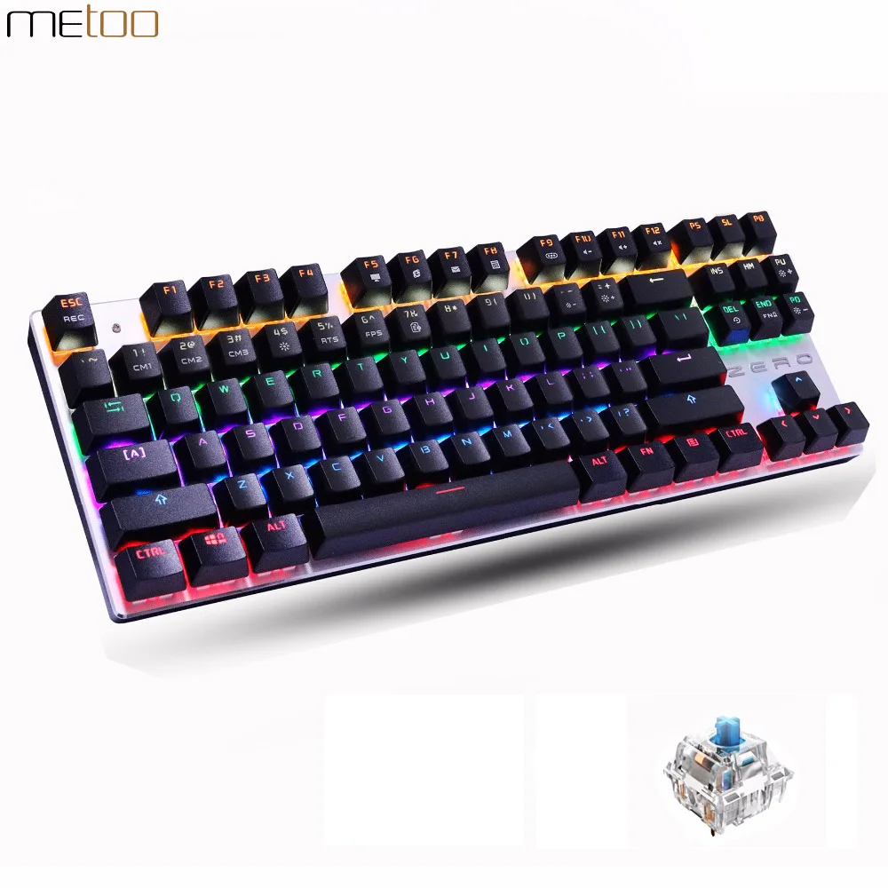 

87/104 Keys Mechanical Keyboard for Overwatch LOL PUBG Dota 2 RGB Backlight Gaming Keyboard USB Wired Gamer Keyboards klavye