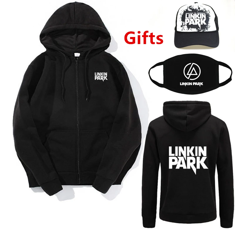 Шапка и маска как подарки LINKIN PARK мужские женские толстовки хип хоп рэппер Поппер