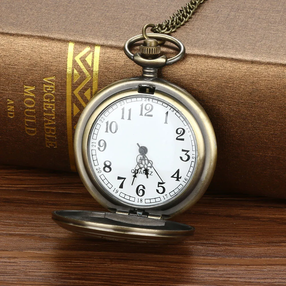 

Vintage Chain Retro The Greatest Pocket Watch Necklace For Grandpa Dad Gifts mannen horloge men's watch reloj deportivo hombre