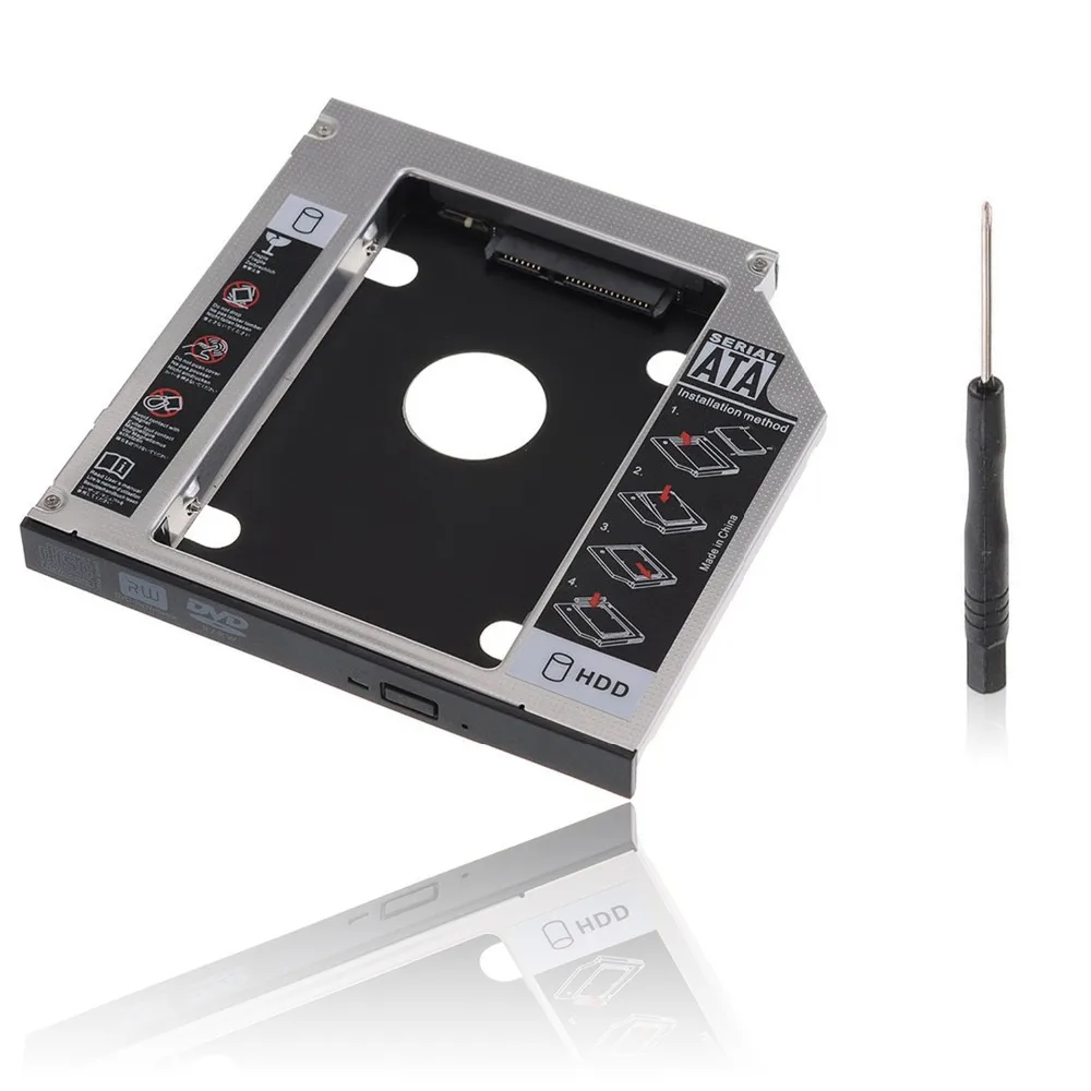 Bevigac 12 7 мм SATA к 2 й 5 дюймовый HDD SSD жесткий диск Caddy чехол адаптер для DVD CD ROM HP Dell Acer BenQ