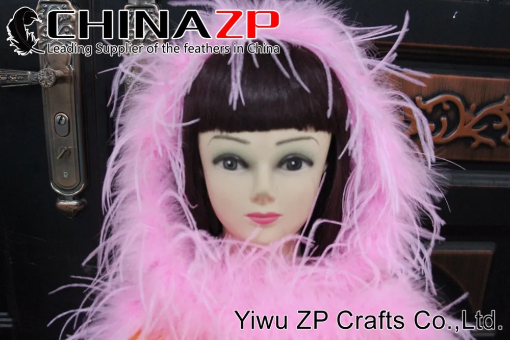 pink ostrich feathers boa (11)