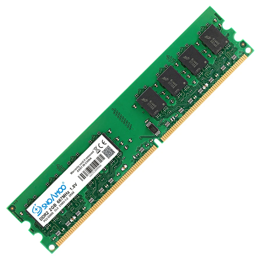 SNOAMOO Настольный ПК RAMs DDR2 1G/2GB 667 PC2-5300s 800MHz PC2-6400S DIMM Non-ECC 240-Pin 1,8 V для Intel памяти компьютера гарантия