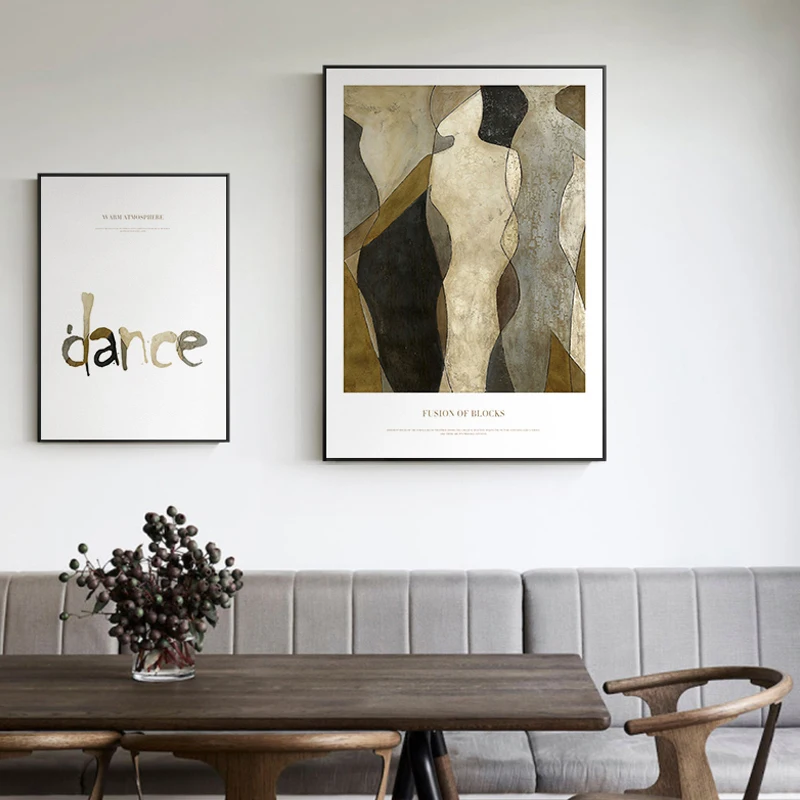 

Abstract Color blocks Party Canvas Painting Posters For Living Room Study Room Wall Sticker For Home Decoracion Wall Art Mural