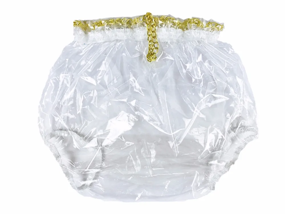 

Haian Pull-On Locking Plastic Pants Color Glass Clear P016-9