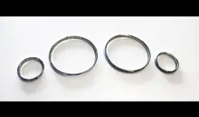 Chrome Speedometer Gauge Dial Rings Bezel Trim for BMW E39 M5 M 5 Series E38 E53