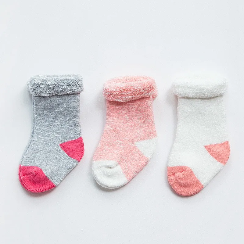COOTELILI Thicken Cotton Winter Kids Socks Baby Girl Clothes Boys Socks Stuff For Newborns Warm Long Socks For Infant 0-3Y  (15)