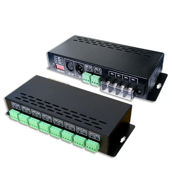 

New LT-880-350mA Led DMX Decoder Constant Current DC12V-DC48V 350mA*16CH 16 channel output Dimming RGB DMX512 CC Decoder