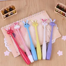 12 штук в упаковке студенческий приз творческих канцелярских мультфильм милый кролик изгиба ручка шариковых ручек