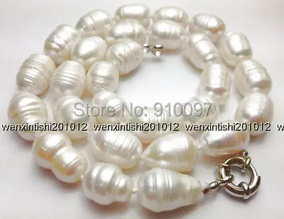 

LHX54013>>12-15mm the White Tahitian Cultured Pearl Necklace 18''
