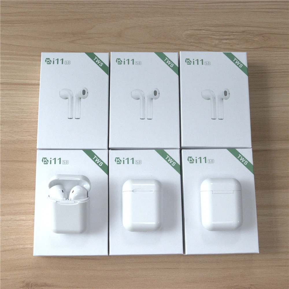 

2019 New Original Hot Sale i11-tws Twins Wireless Earbuds Mini Bluetooth V5.0 Stereo Headset earphone For all smart mobile phone