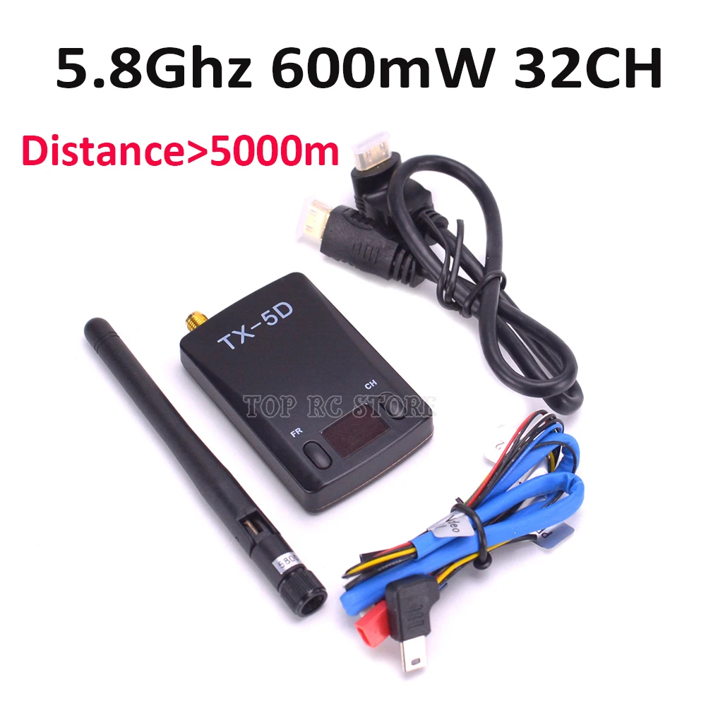 Skyzone TX-5D TX5D FPV 5,8 ГГц 600 мВт 32 канала HDMI К AV CVBS Беспроводной передатчик совместимая с цифровыми стандартами NTSC/PAL для съемкой от первого лица Квадрокоптер с дистанционным управлением drone
