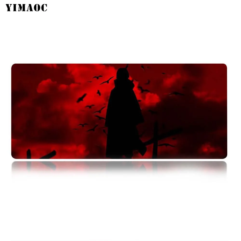 YIMAOC коврик для мыши "Наруто" 30x80 см компьютерный коврик для мыши Противоскользящий коврик для игровой мыши из натурального каучука