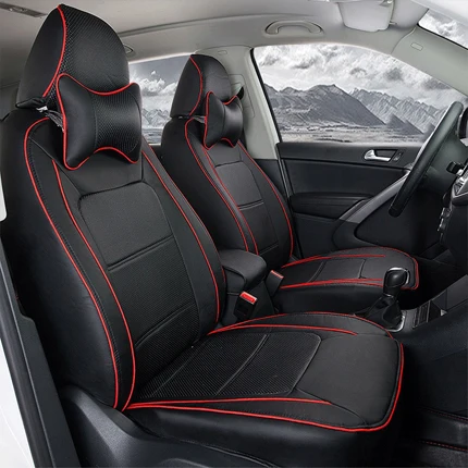 AutoDecorun по индивидуальному заказу чехлы для сидений автомобиля BMW X5 e53 e70 аксессуары чехлы для сидений ПВХ кожаные автомобильные сиденья протекторы комплекты - Название цвета: Black 3