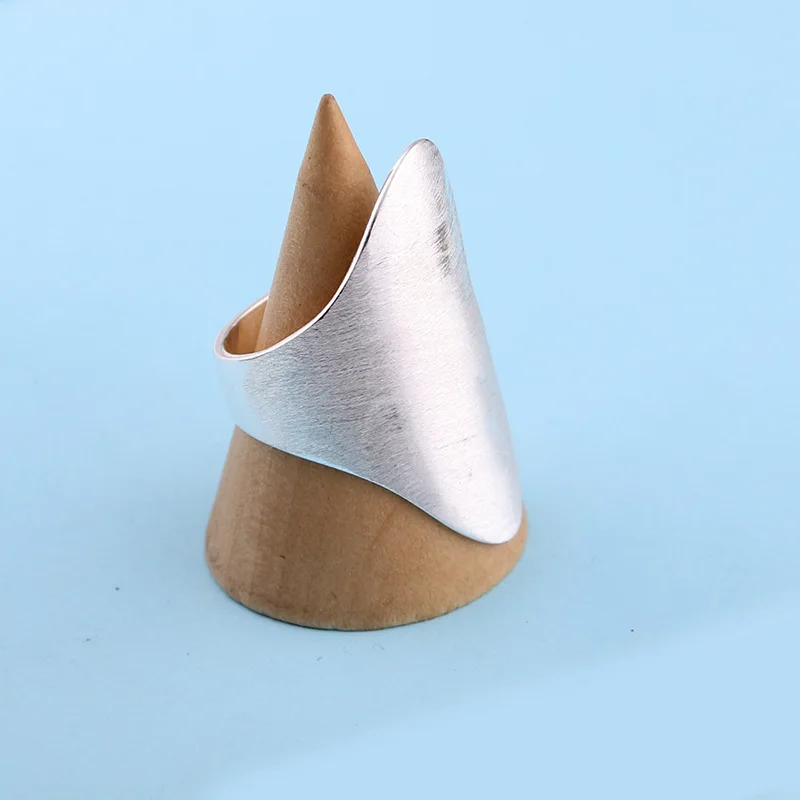 Женское кольцо из серебра S925 пробы на палец матового серебра|finger ring|fashion jewelry