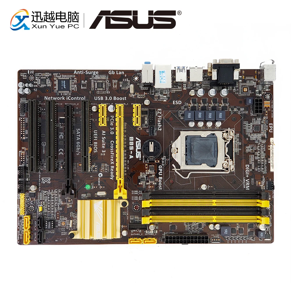 

Asus B85-A Desktop Motherboard B85 Socket LGA 1150 i7 i5 i3 DDR3 32G SATA3 USB3.0 VGA DVI ATX
