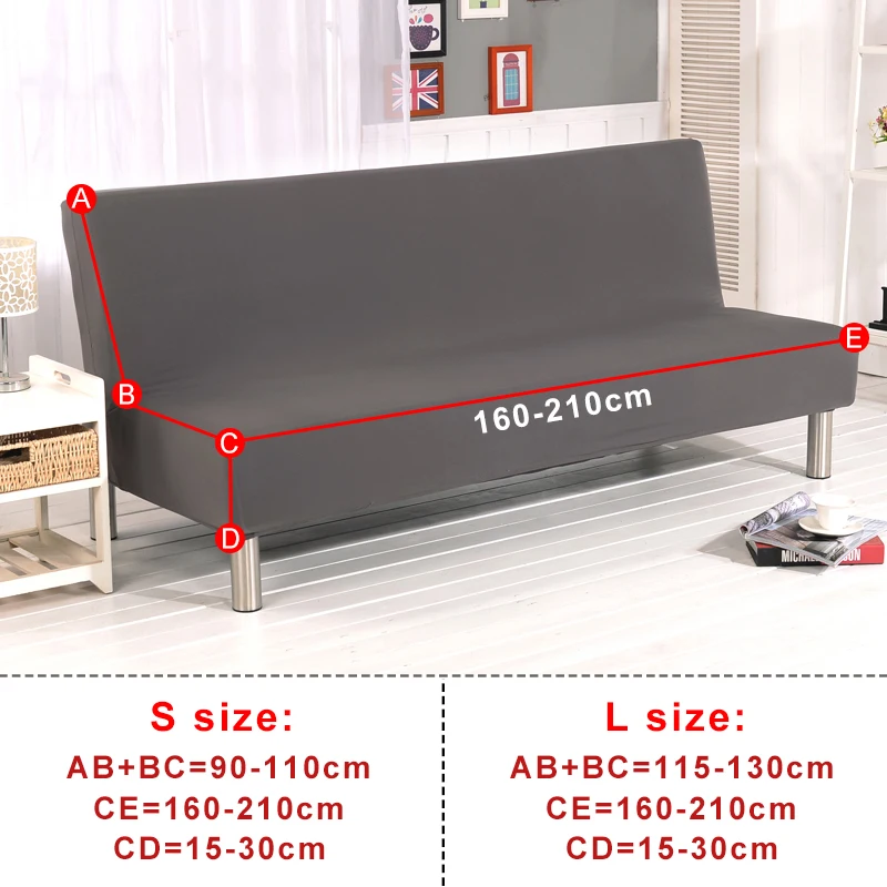 Универсальный безрукий диван-кровать, покрывало из спандекса, складное покрытие, современное сидение, стрейч-Чехлы, дешевые диванные защитные эластичные футон
