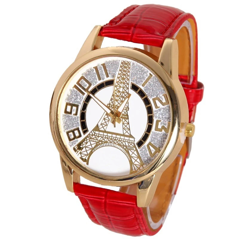 

Gnova Platinum Fashion Ladies Leather Rhinestone Watches Women Beauty Dress Quartz Wristwatch Hours Reloj Mujer