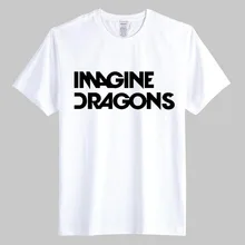 Imagine Dragons T-shirt Men Graphic Tees Printed Music band T shirts Male Rock Roll Punk Cotton Tees Short Sleeve Clothing