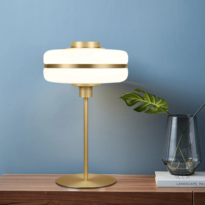 

Modern White Glass Table Lamp Fashion Designer Glass Desk Light Bar For Bedroom Study Dining Room New Home Table Lighting AL103