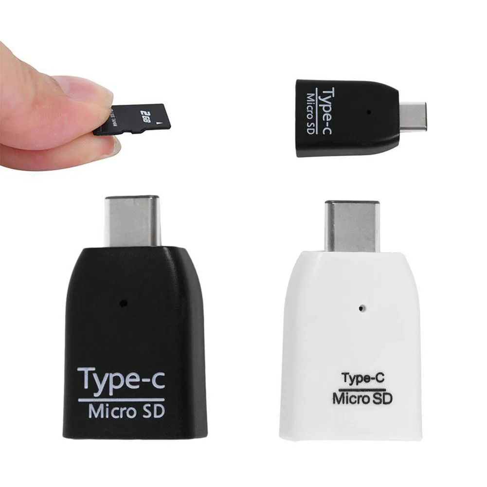 Новый Портативный Mini USB 3.1 Тип-C Micro SD Card Reader адаптер подходит для мобильного телефона компьютер em88