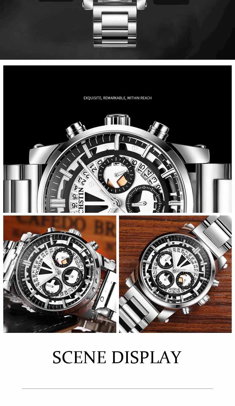 OCHSTIN для мужчин часы Топ Элитный бренд Военная Униформа Reloj Hombre сталь повседневные водостойкие спортивные повседневные наручные часы Montre Homme