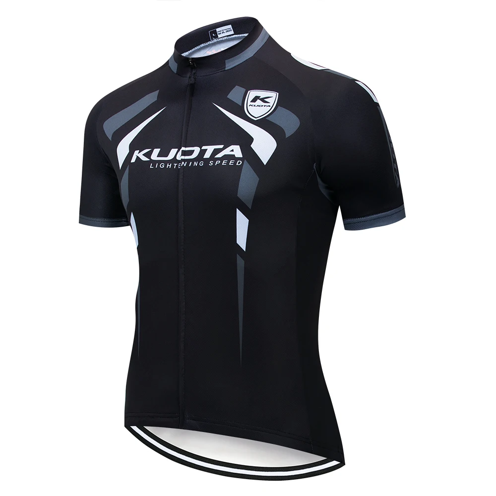 KUOTA черный Велоспорт Джерси Набор летние мужские велосипедные наборы гоночный велосипед одежда Костюм дышащий горный велосипед одежда - Цвет: Jersey