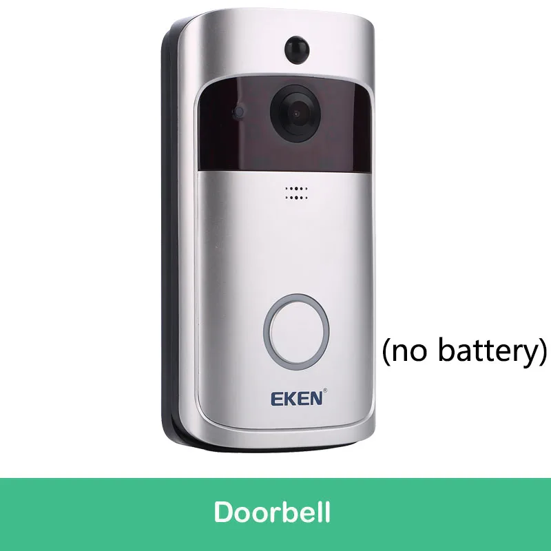 Standard Eken V5 смарт WiFi видео дверной звонок камера визуальный домофон с колокольчиком ночного видения IP дверной звонок беспроводная домашняя камера безопасности - Цвет: Standard