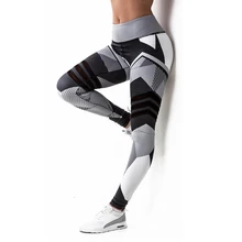 Сексуальные Спортивные штаны для фитнеса, йоги, пуш-ап, женские леггинсы для спортзала, бега, джеггинсы, Колготки с высокой талией, штаны с принтом, штаны для бега